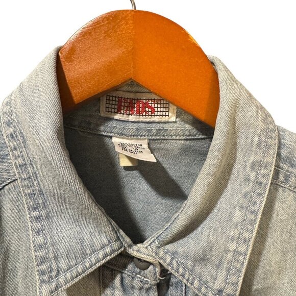 Vintage FADS 90s Denim Jumpsuit – Women’s Size 10 - Picture 4 of 5